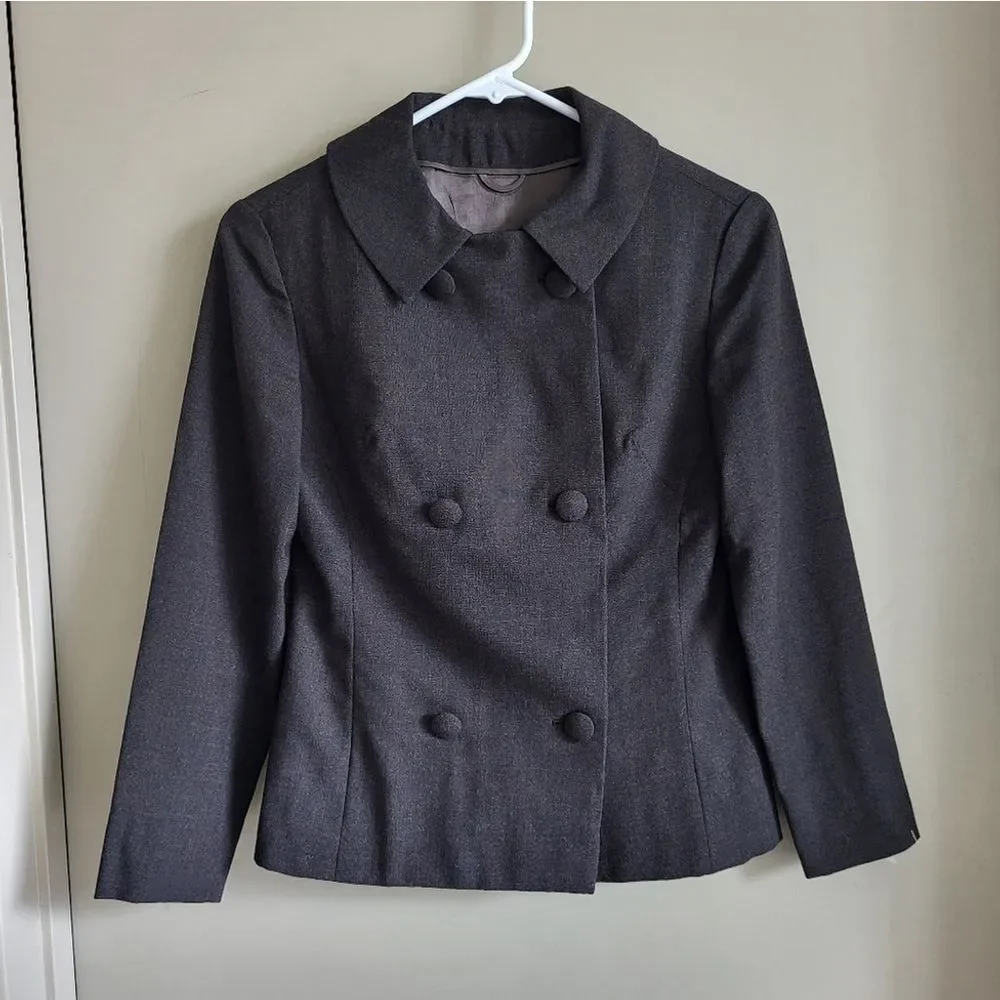 Vintage 1960s Chocolate Brown Skirt Suit